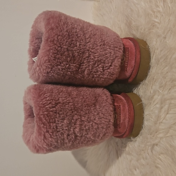 UGGS Ellee Dusty Rose Boots Big Kids Size 5 - Picture 5 of 12